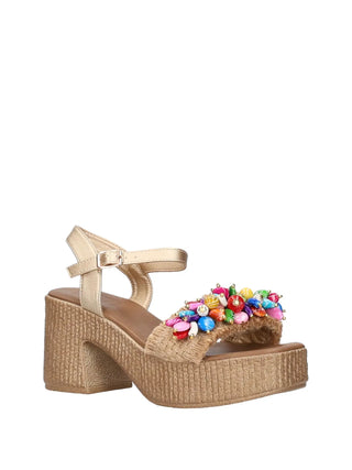 SANDALO DONNA - NINI BEIGE - SS25127 2