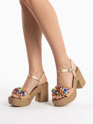 SANDALO DONNA - NINI BEIGE - SS25127 6