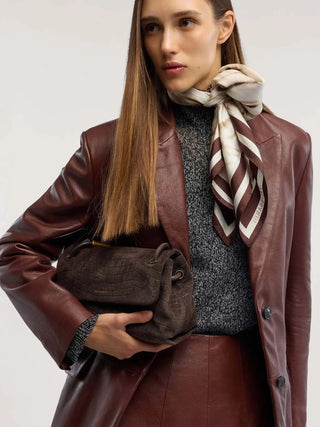 BORSA A SPALLA DONNA - TRUSSARDI MARRONE - Z348E006728N 5