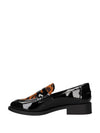 MOCASSINO DONNA - WHYSHY NERO-MARRONE - MG 2A284 4