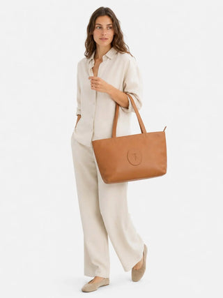 BORSA A SPALLA DONNA - TRUSSARDI MARRONE - Z644E006571N