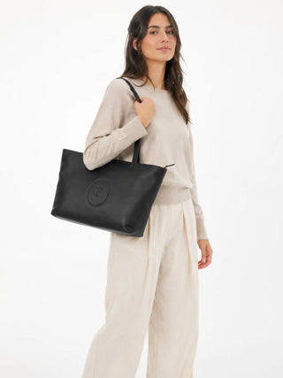 BORSA A SPALLA DONNA - TRUSSARDI NERO - Z644E006571N