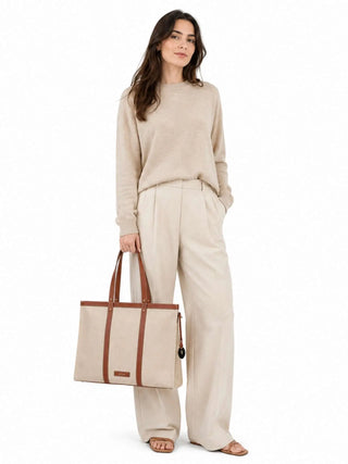 BORSA A SPALLA DONNA - TRUSSARDI BEIGE - Z769E006470N