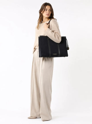BORSA A SPALLA DONNA - TRUSSARDI NERO - Z769E006470N
