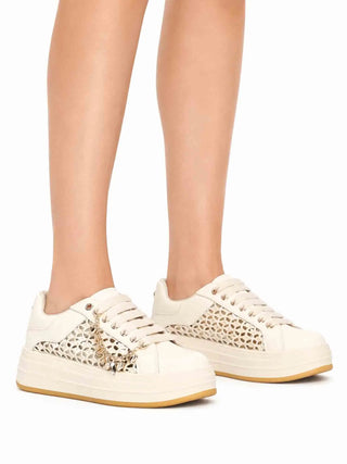 SNEAKERS DONNA - APE PAZZA CREMA - S6LIFTY27/KNI 6