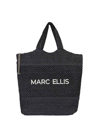 BORSA A SPALLA DONNA - MARC ELLIS NERO - BUBY ANTIGUA