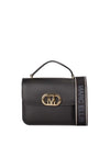 BORSA A SPALLA DONNA - MARC ELLIS NERO-ORO - FLAT EAR 26 4