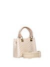 BORSA A MANO DONNA - MARC ELLIS BEIGE-ORO - KRISSY WAVE S. 3