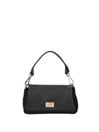 BORSA A SPALLA DONNA - MARC ELLIS NERO-ORO - VIRGINIA S PLATE