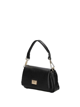 BORSA A SPALLA DONNA - MARC ELLIS NERO-ORO - VIRGINIA S PLATE 2