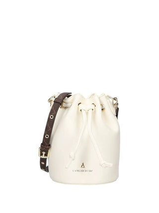 BORSA A SPALLA DONNA - ATELIER DU SAC BIANCO - 16955-MIL-S5B-A