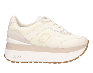 sneakers platform liu jo bianche e beige