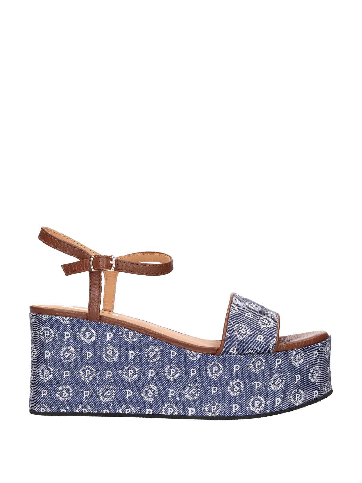 SANDALO DONNA - POLLINI - TA16138I0EQ6D - JEANS, 39