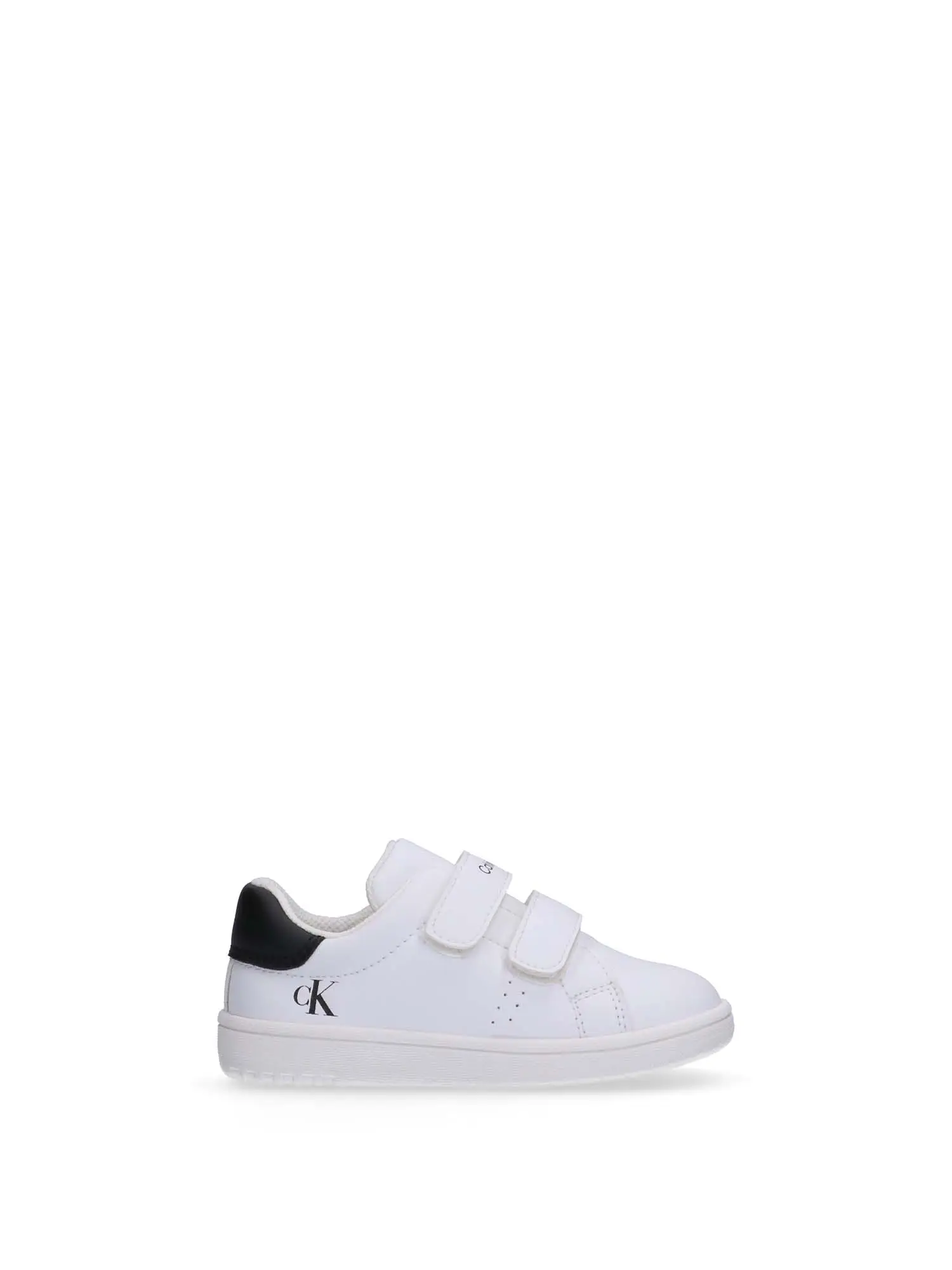 SNEAKERS UNISEX BAMBINO - CALVIN KLEIN - V1X9-83151-1355 - BIANCO/NERO, 27