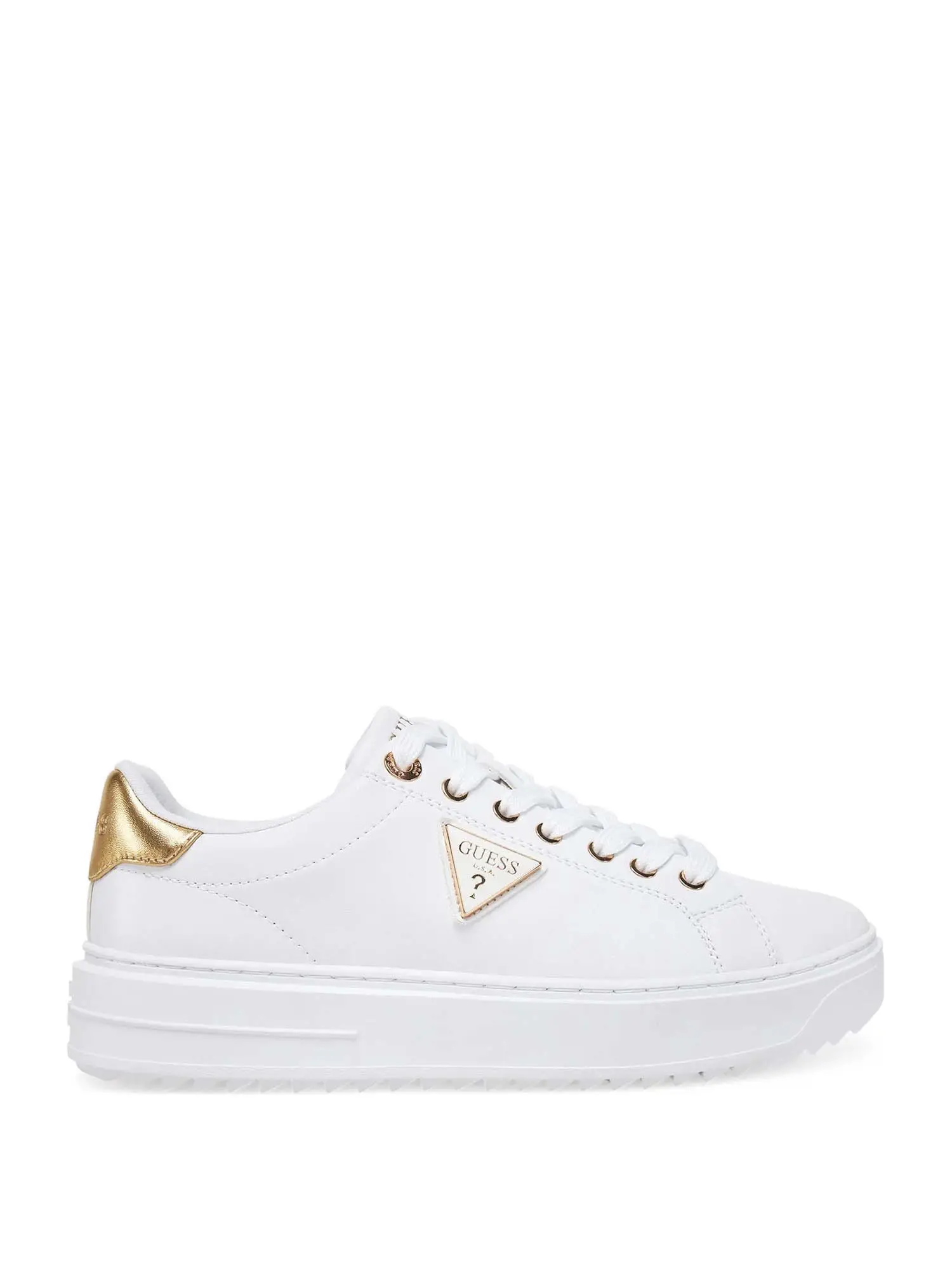 SNEAKERS DONNA - GUESS - FLJD12 LEA12 - BIANCO/ORO, 37