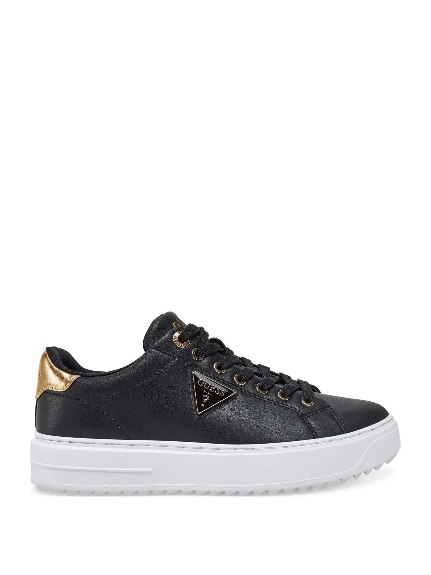 SNEAKERS DONNA - GUESS - FLJD12 LEA12 - NERO/ORO, 36