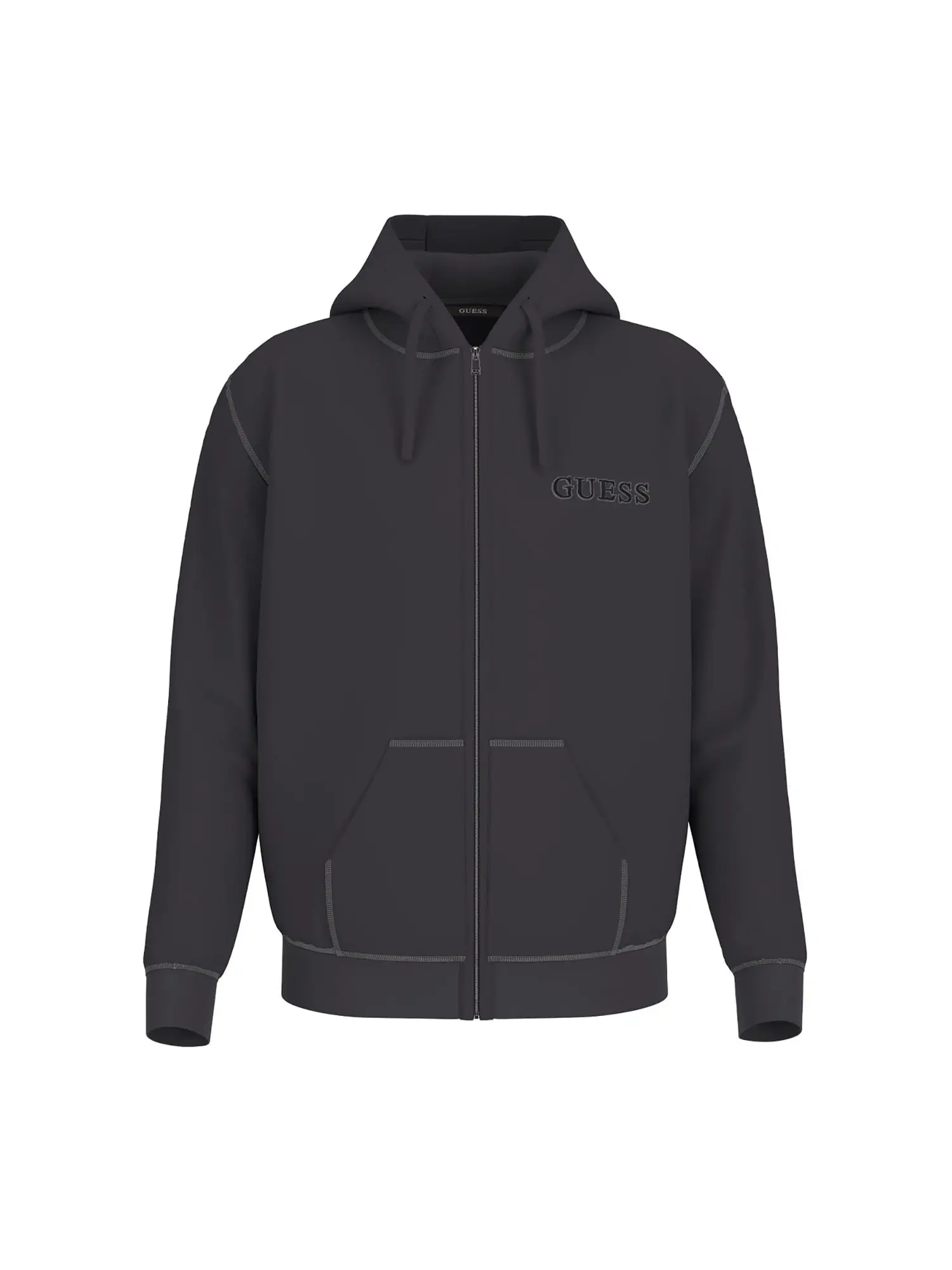 FELPA UOMO - GUESS UNDERWEAR - U5RQ02 KCO31 - NERO, L