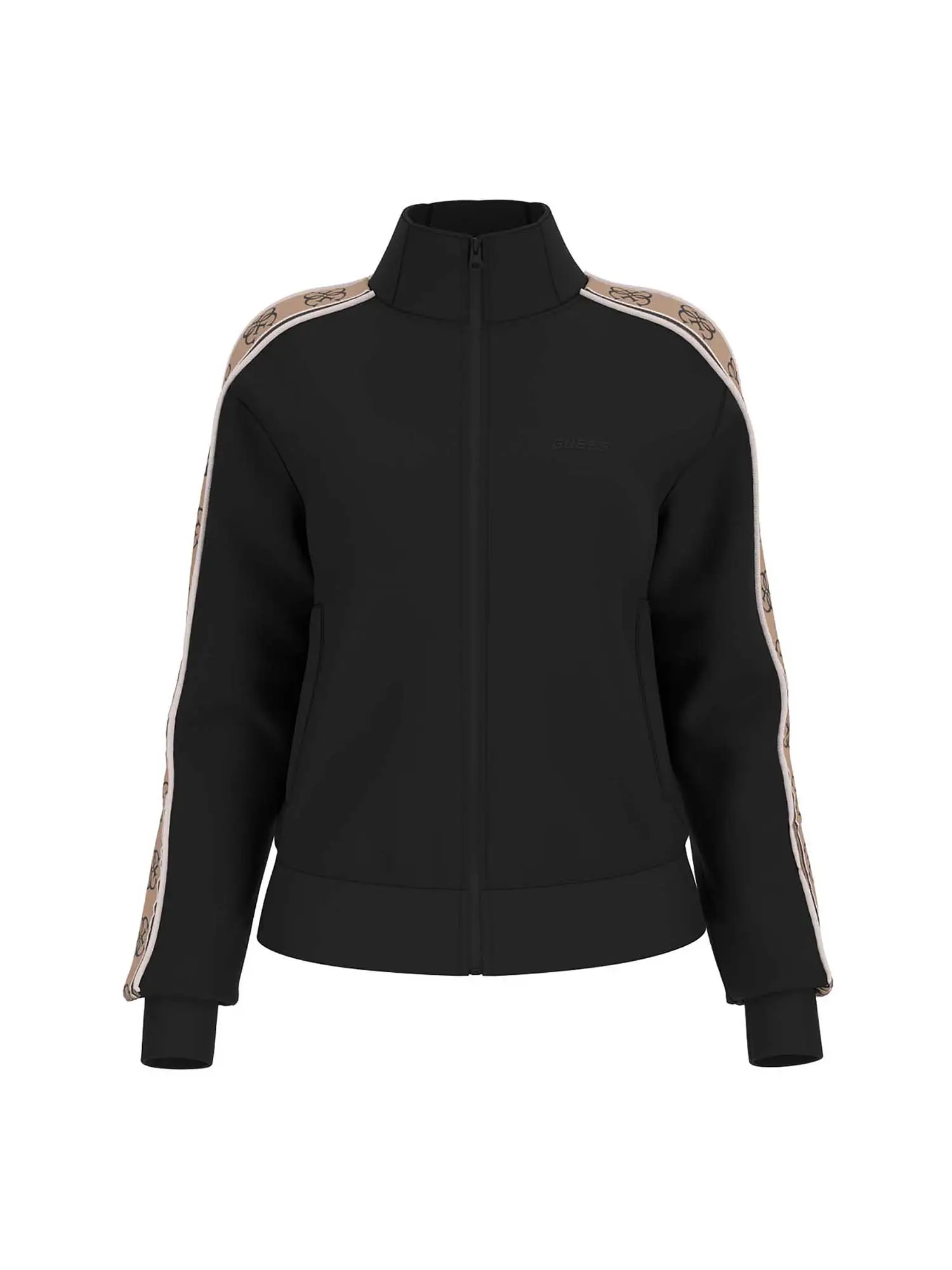 FELPA DONNA - GUESS ATHLEISURE - V2YQ16 KB3P2 - NERO, S