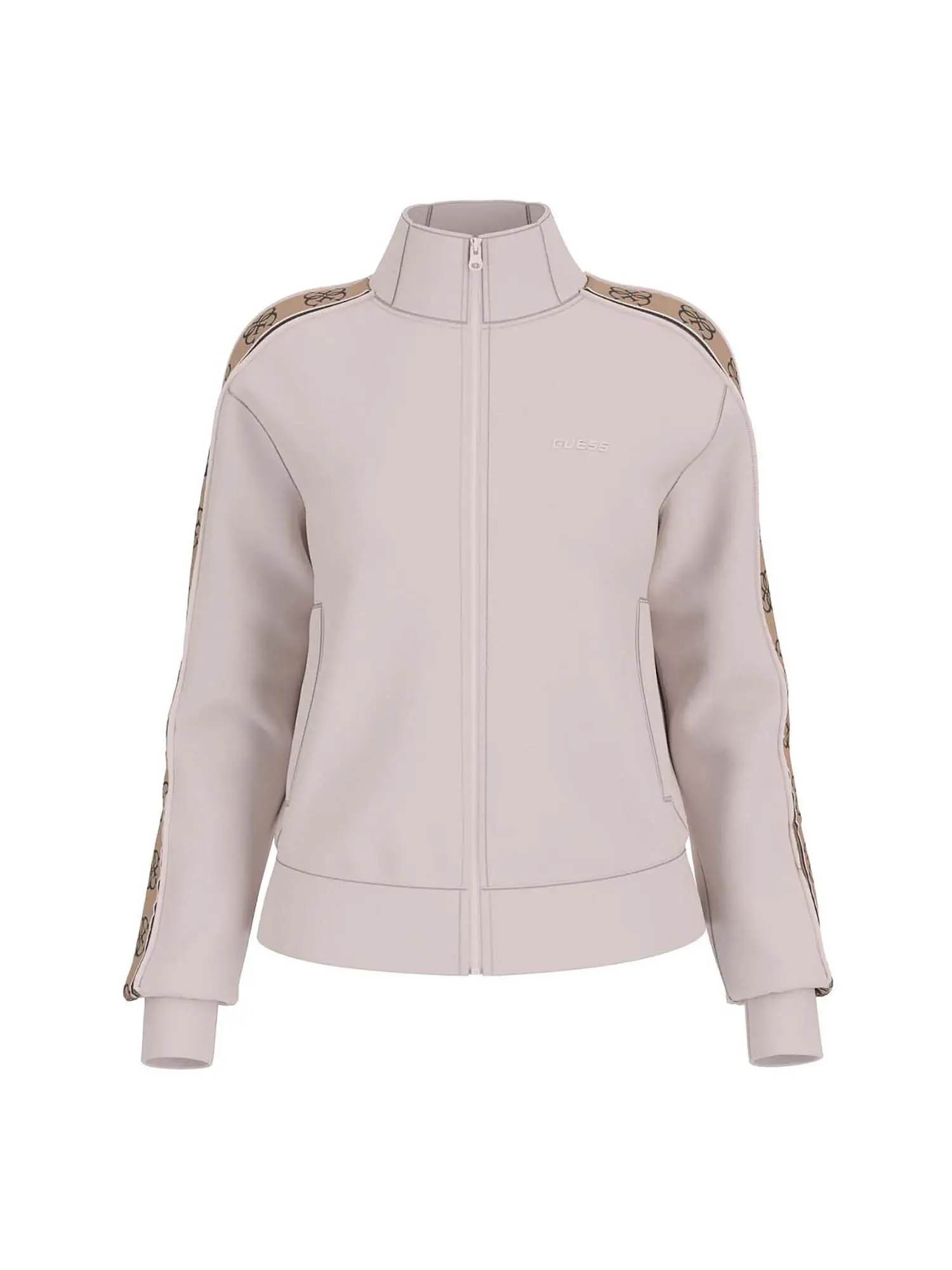 FELPA DONNA - GUESS ATHLEISURE - V2YQ16 KB3P2 - ROSA, M
