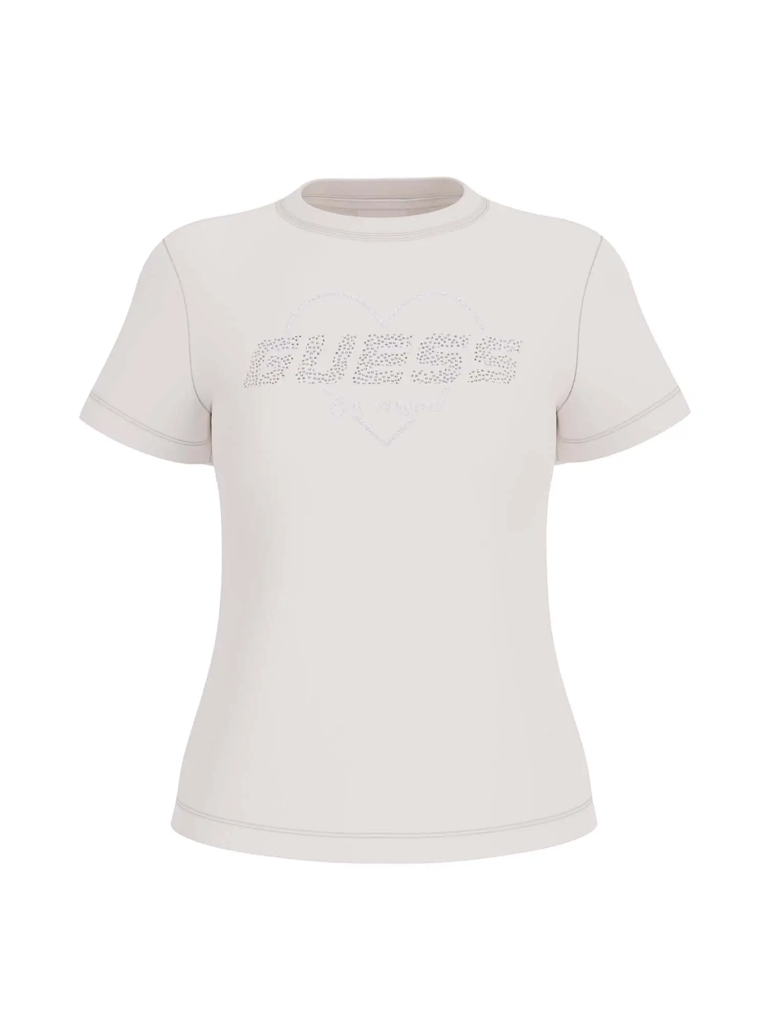 T-SHIRT DONNA - GUESS ATHLEISURE - V5GI10 K9RM1 - BIANCO, XS