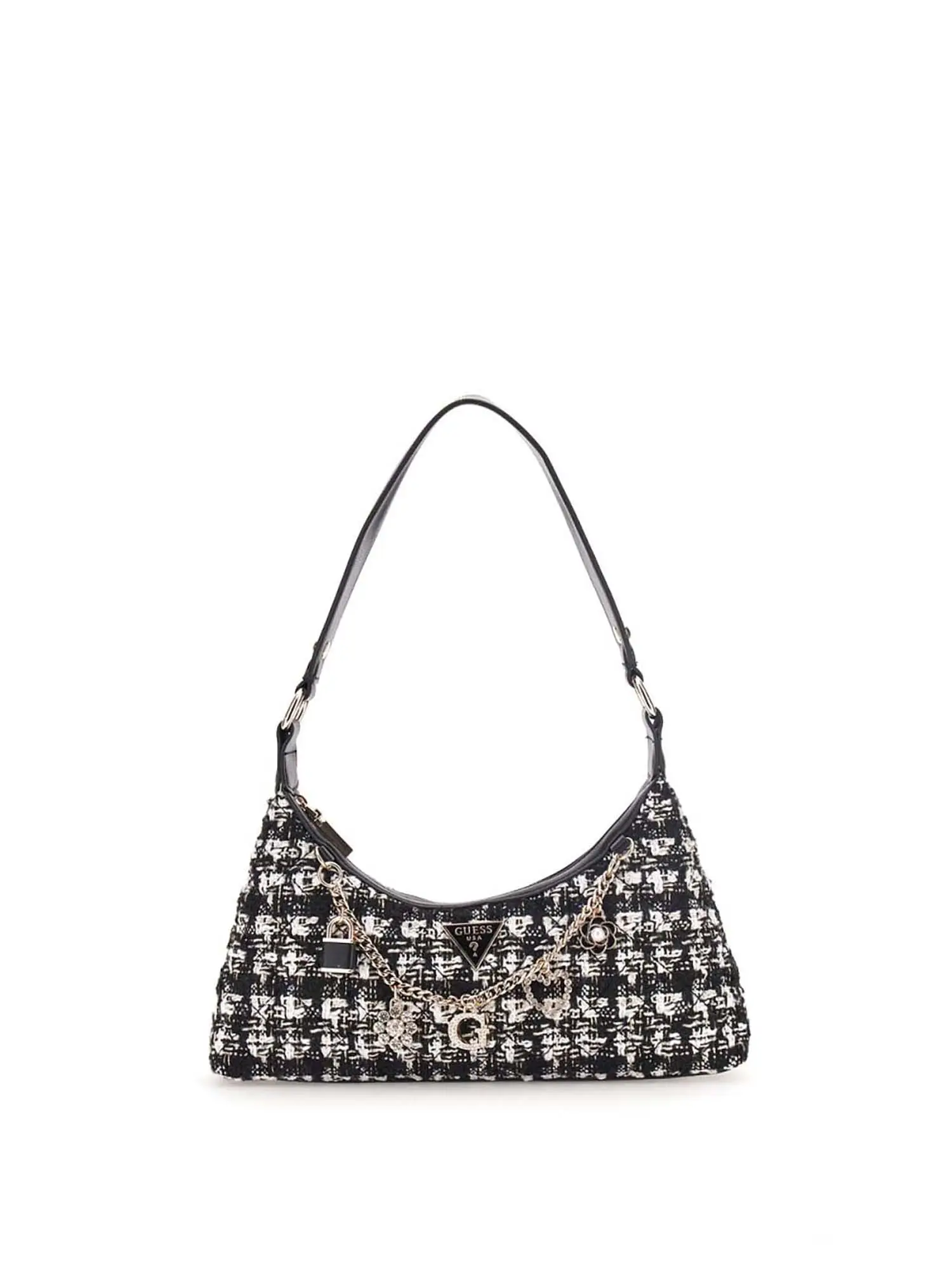 BORSA A SPALLA DONNA - GUESS - HWTB86 79180 - NERO/MULTI, UNICA