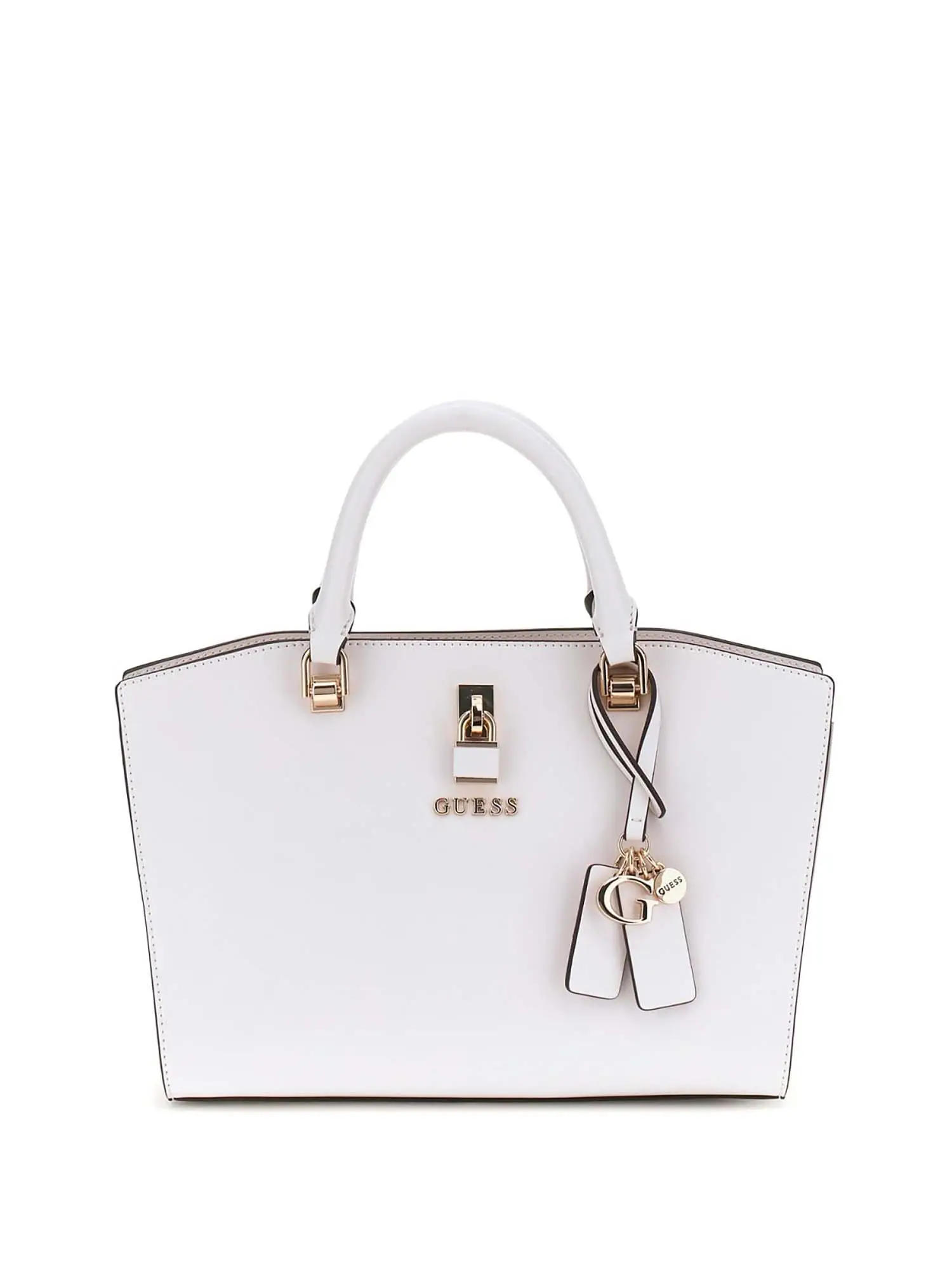 BORSA A MANO DONNA - GUESS - HWVG96 55060 - BIANCO/TAUPE, UNICA