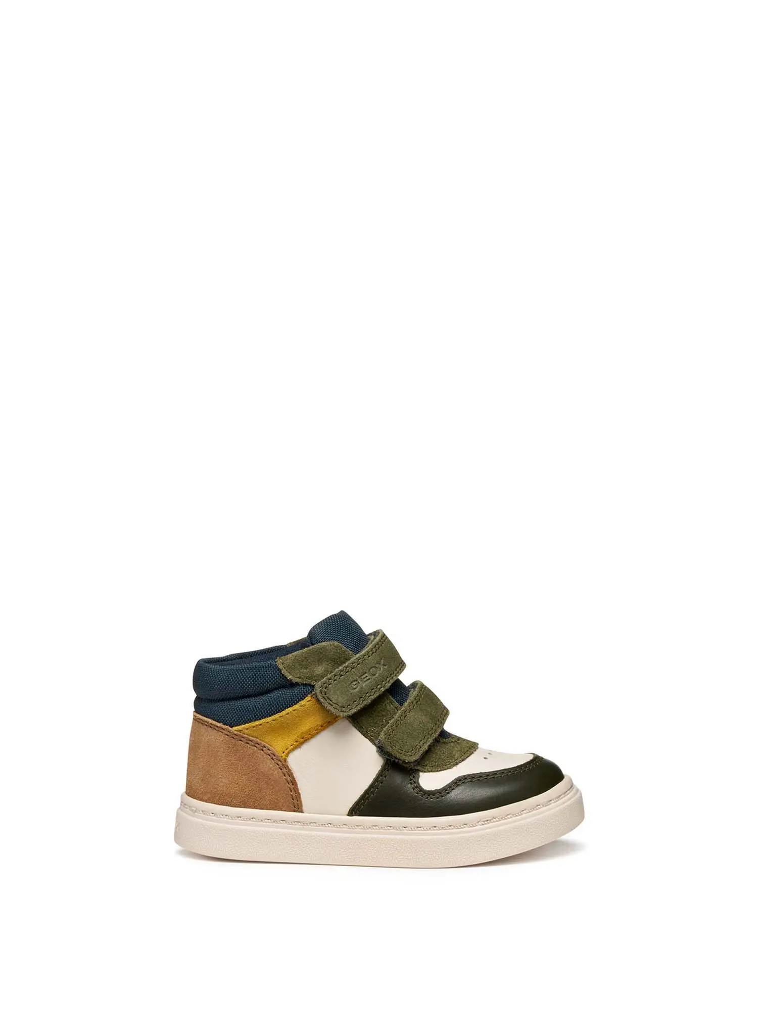 SNEAKERS BAMBINO - GEOX - B465NA 08522 - AVORIO/VERDE, 27