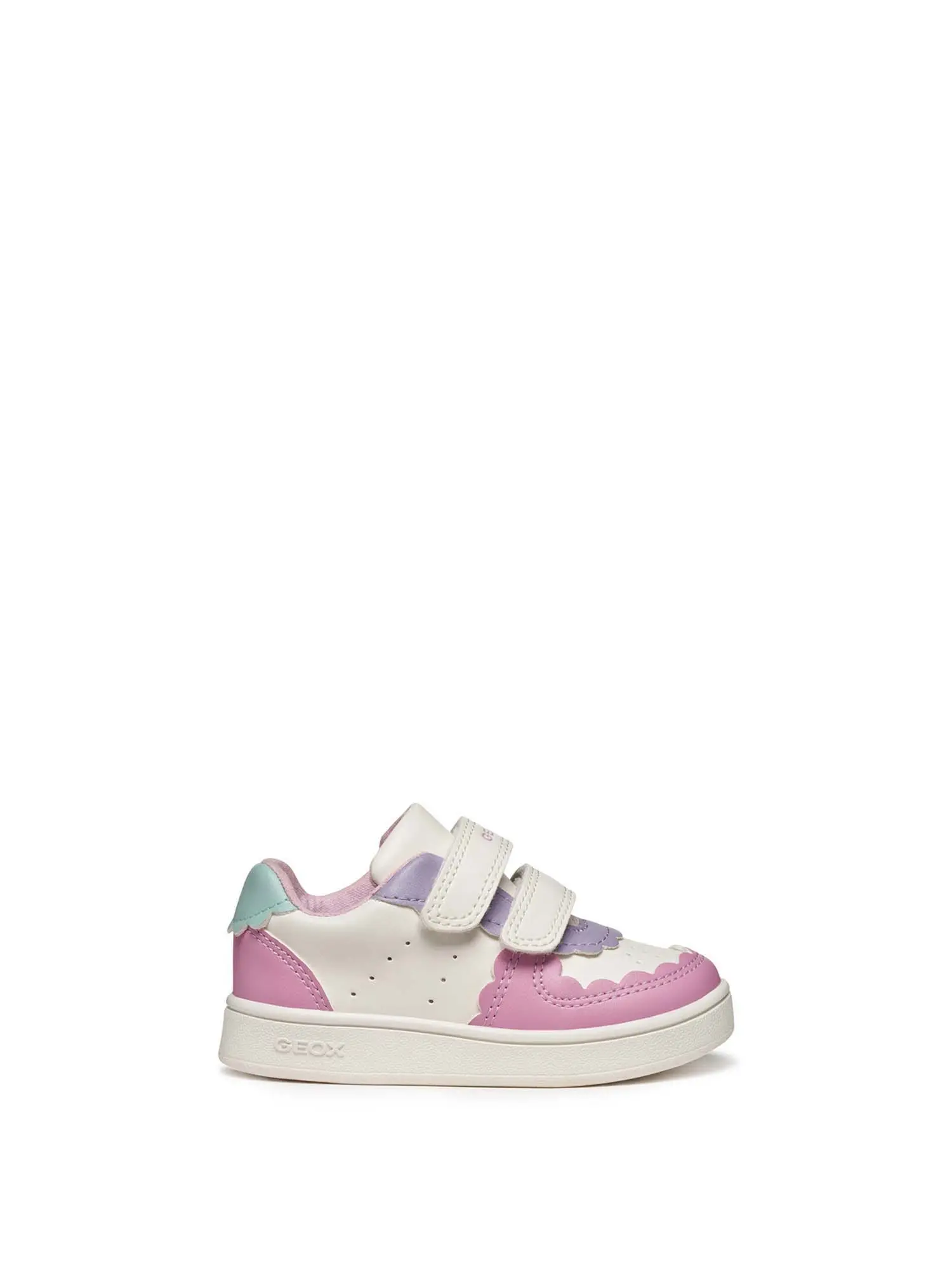 SNEAKERS BAMBINA - GEOX - B555MA 000BC - BIANCO/ROSA, 22