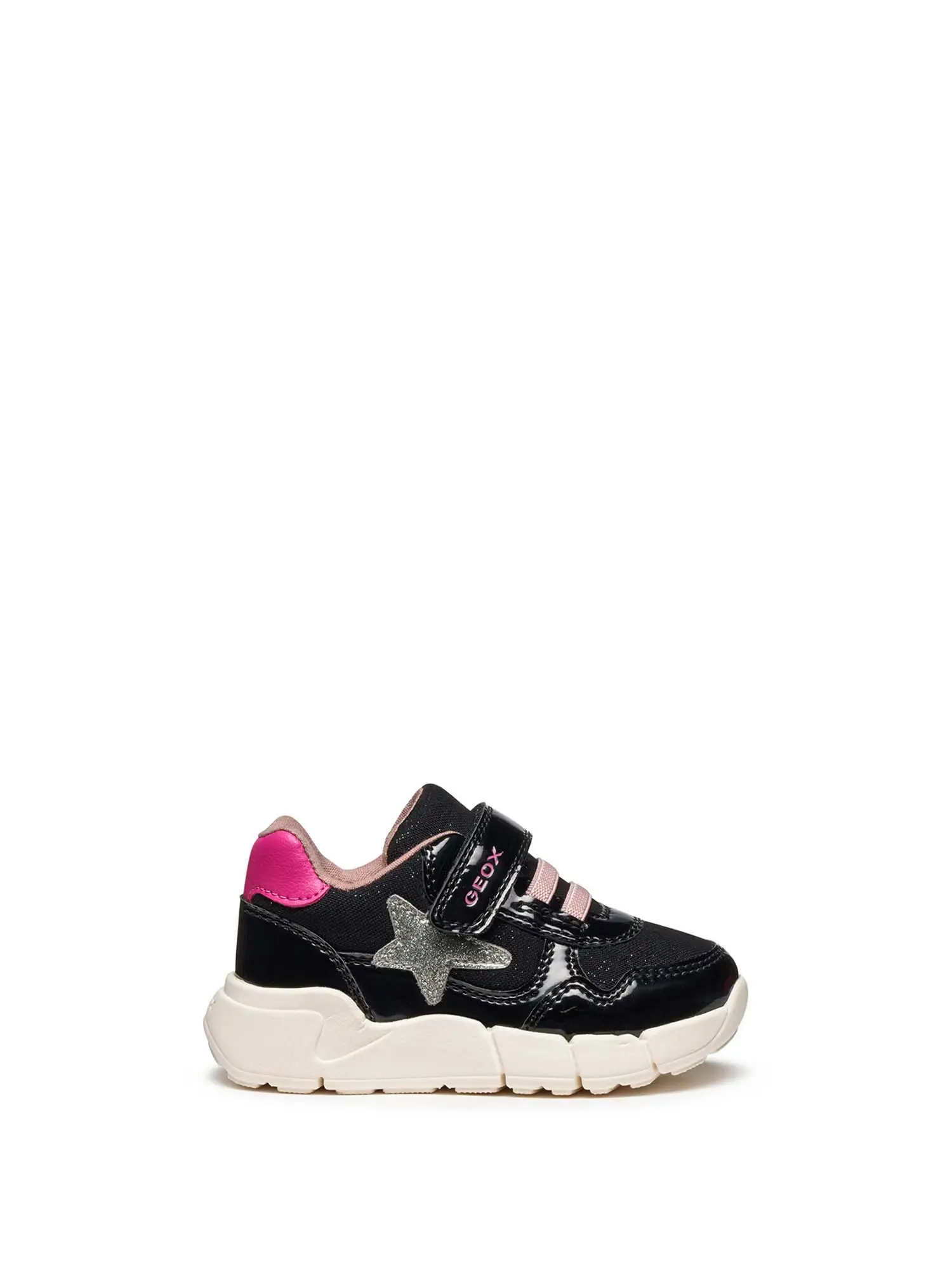 SNEAKERS BAMBINA - GEOX - B566NB 054AS - NERO/FUXIA, 27