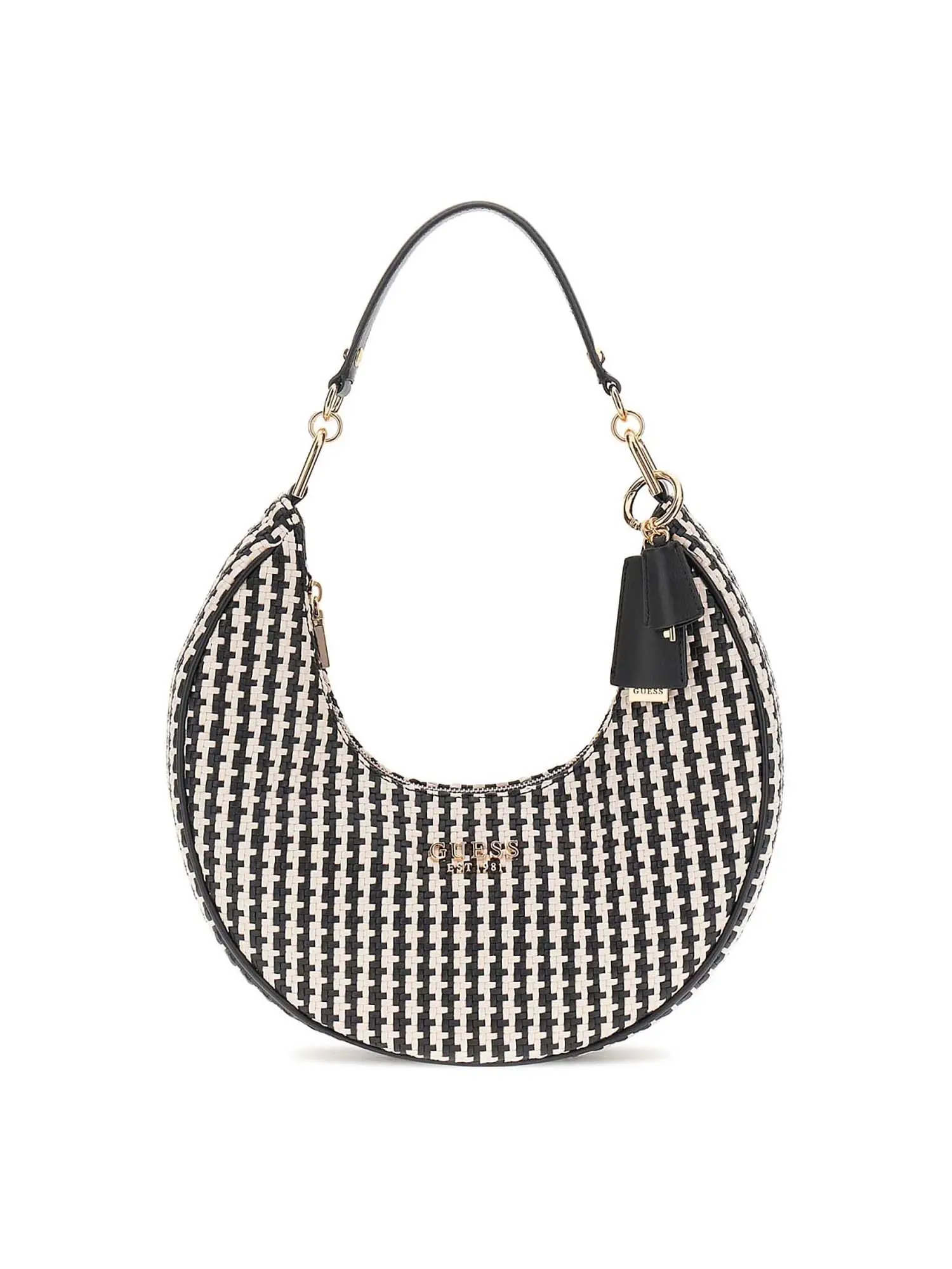 BORSA A SPALLA DONNA - GUESS - HWWG96 31020 - NERO/MULTI, UNICA