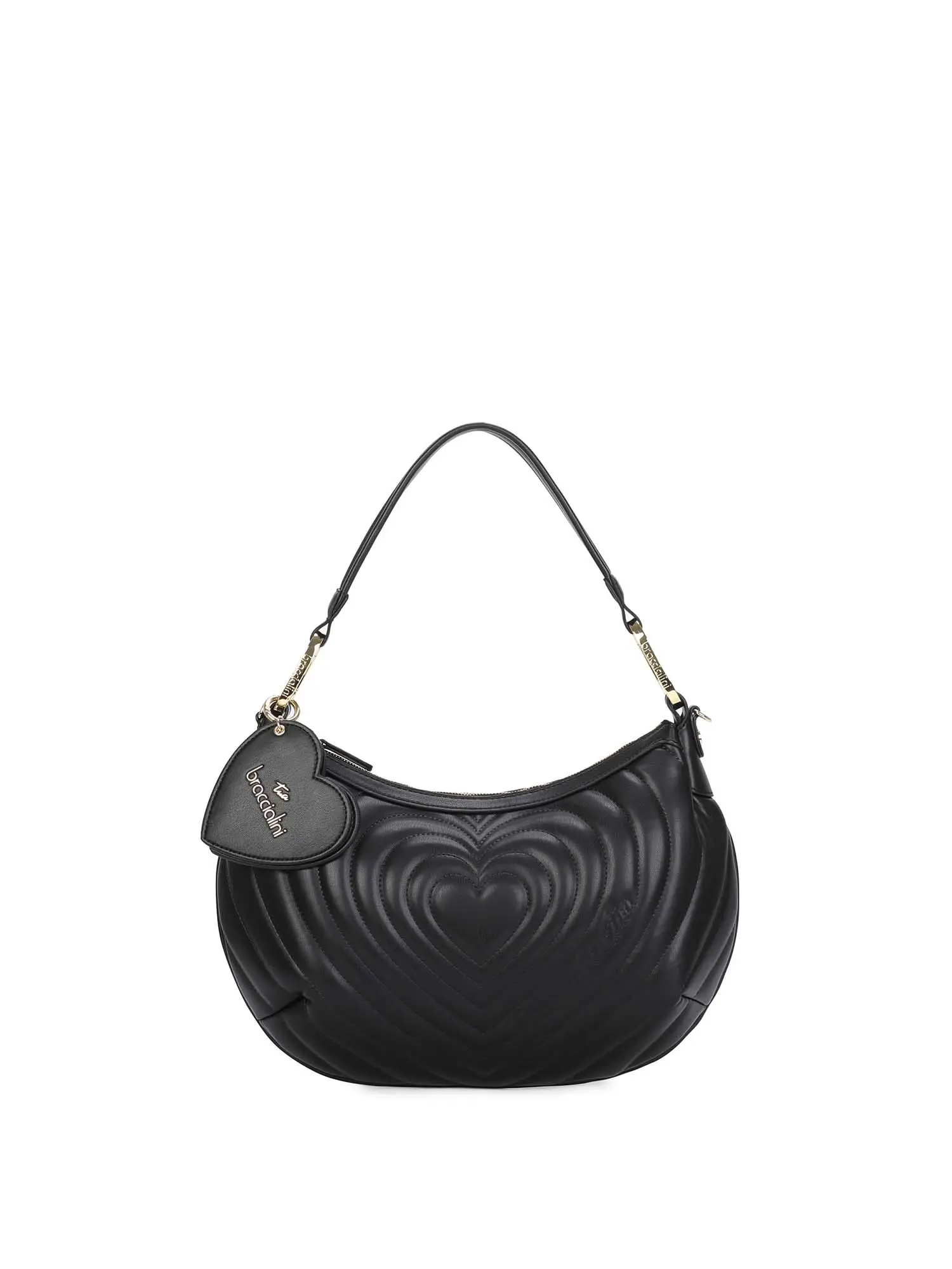 BORSA A SPALLA DONNA - BRACCIALINI - B18552-YY - NERO, UNICA