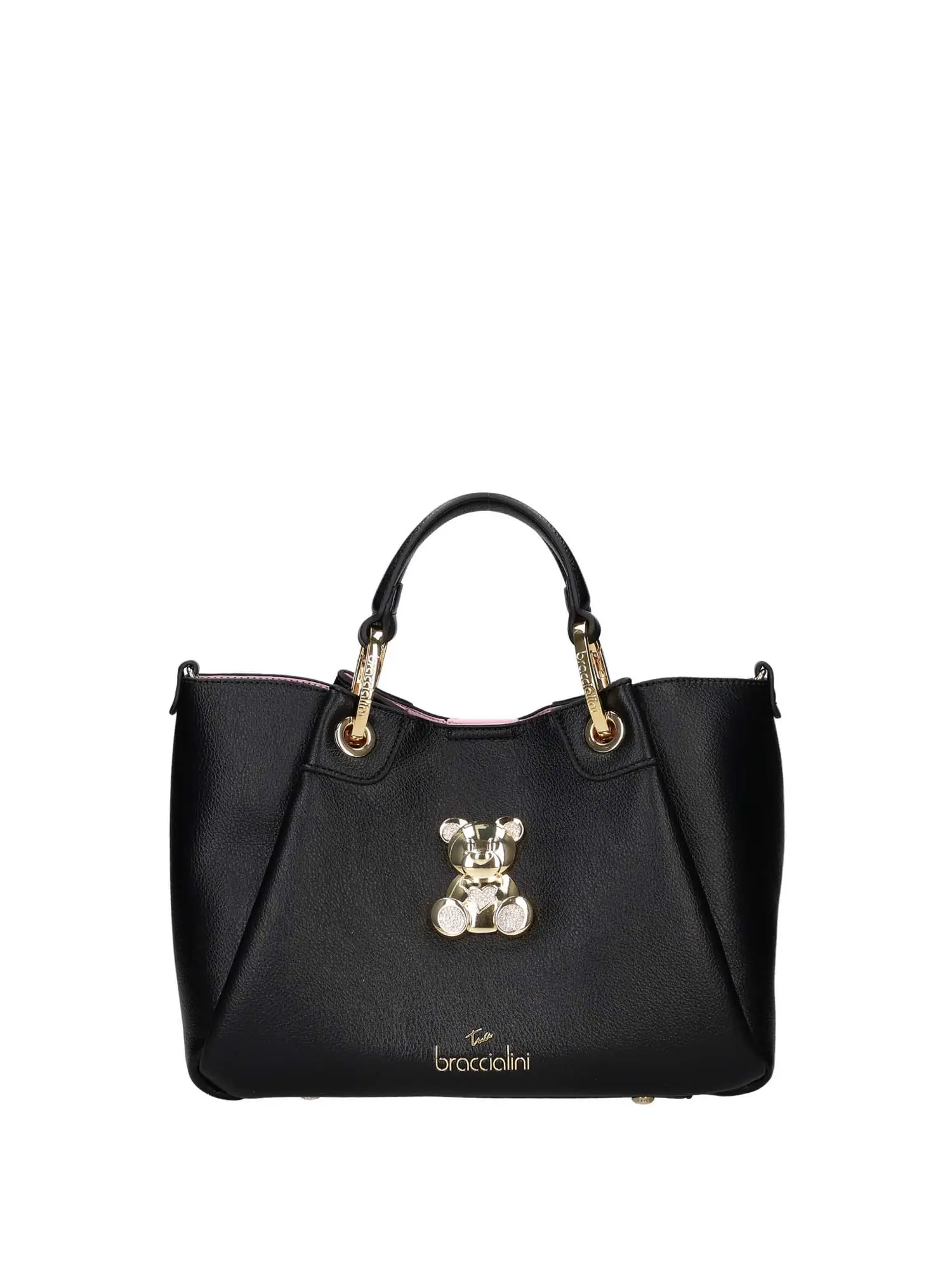 BORSA A MANO DONNA - BRACCIALINI - B18521-YY - NERO, UNICA