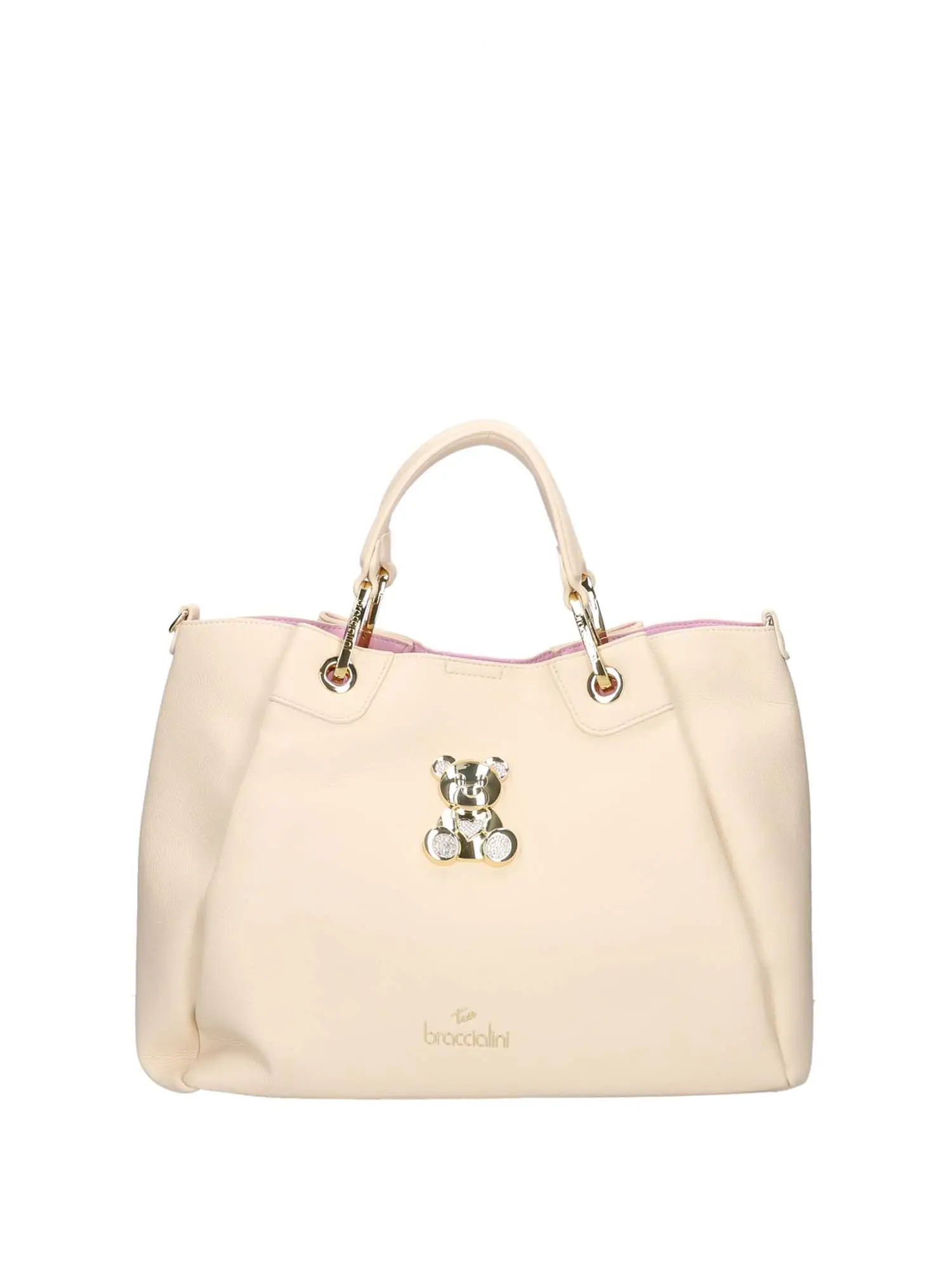 BORSA A MANO DONNA - BRACCIALINI - B18522-YY - BEIGE, UNICA