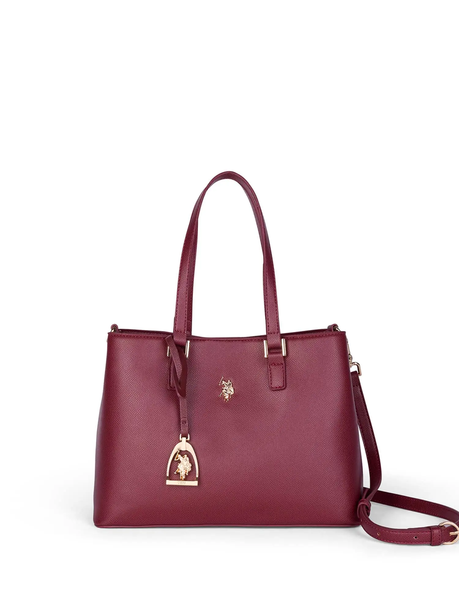 BORSA A MANO DONNA - US POLO ASSN. - BEUJE8662WVP - BORDEAUX, UNICA