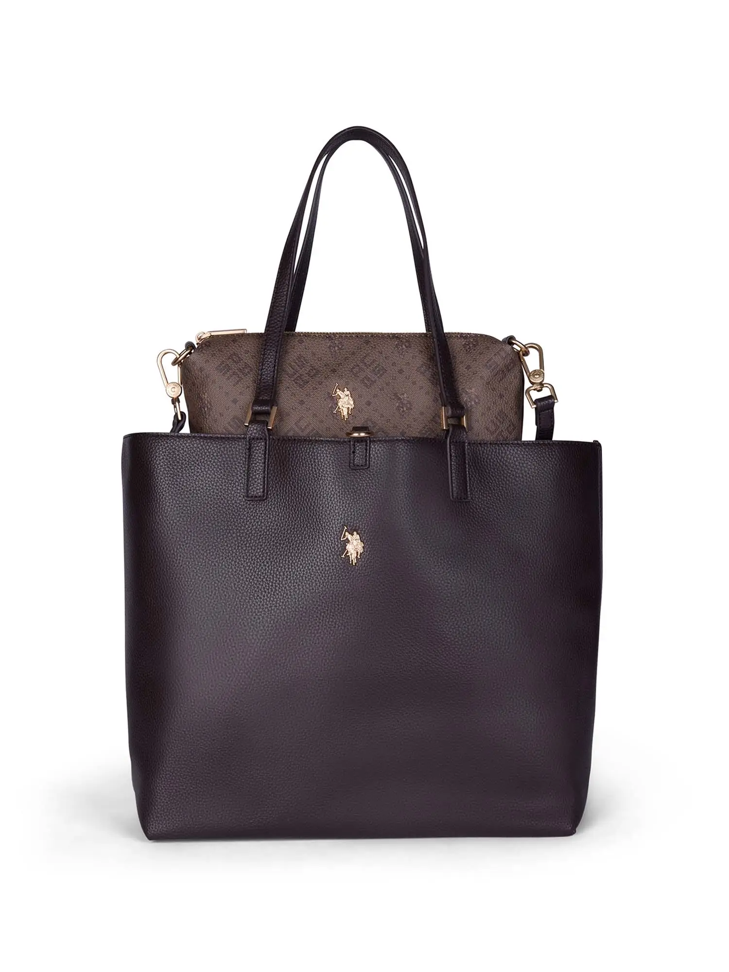 BORSA A SPALLA DONNA - US POLO ASSN. - BEUM08706WVP - MARRONE, UNICA