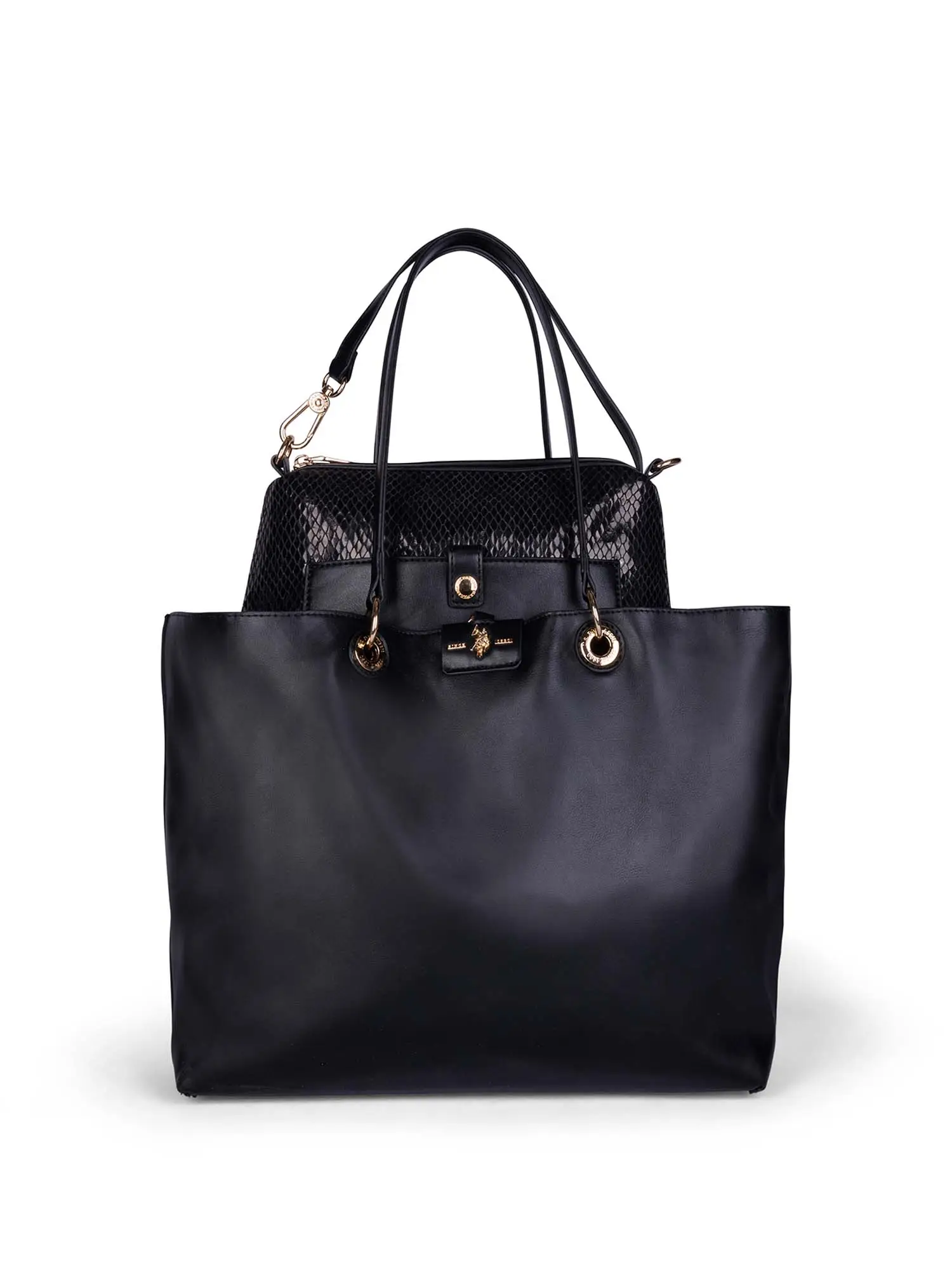 BORSA A SPALLA DONNA - US POLO ASSN. - BIU4A8904WVP - NERO, UNICA