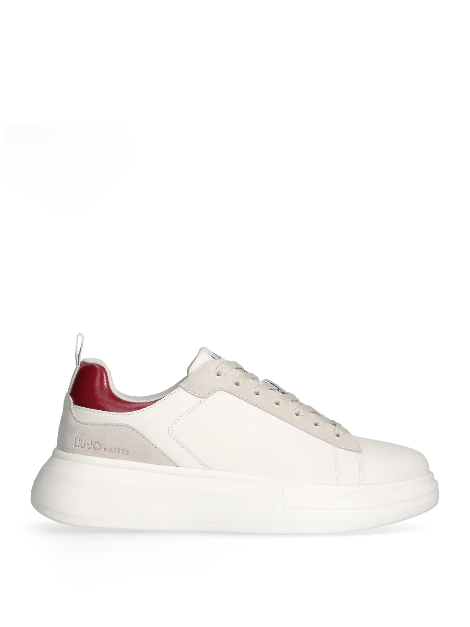 SNEAKERS UOMO - LIU-JO - 7G5015P0304 - BIANCO/ROSSO, 42