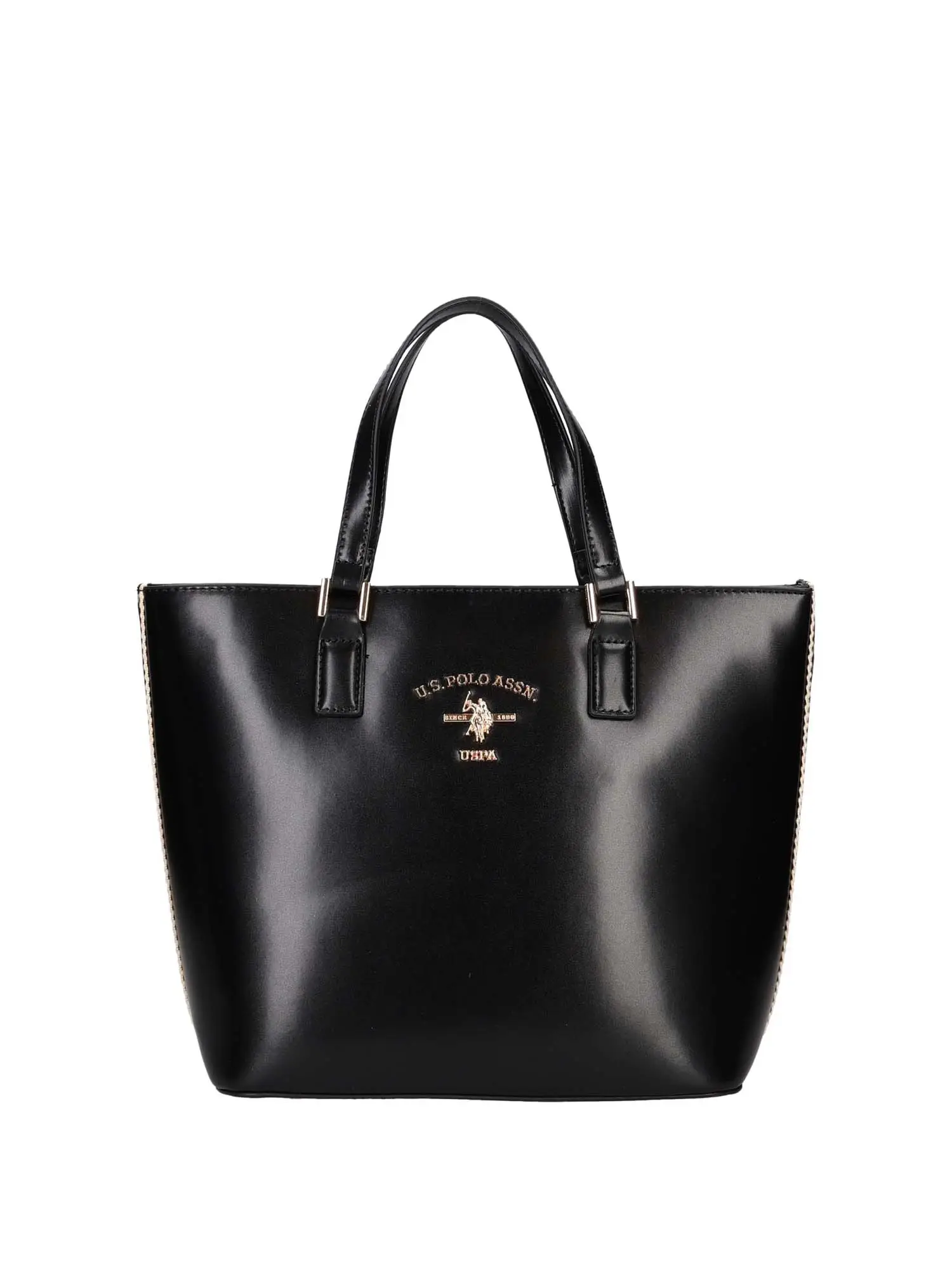 BORSA A MANO DONNA - US POLO ASSN. - BEU7H8617WVP - NERO, UNICA