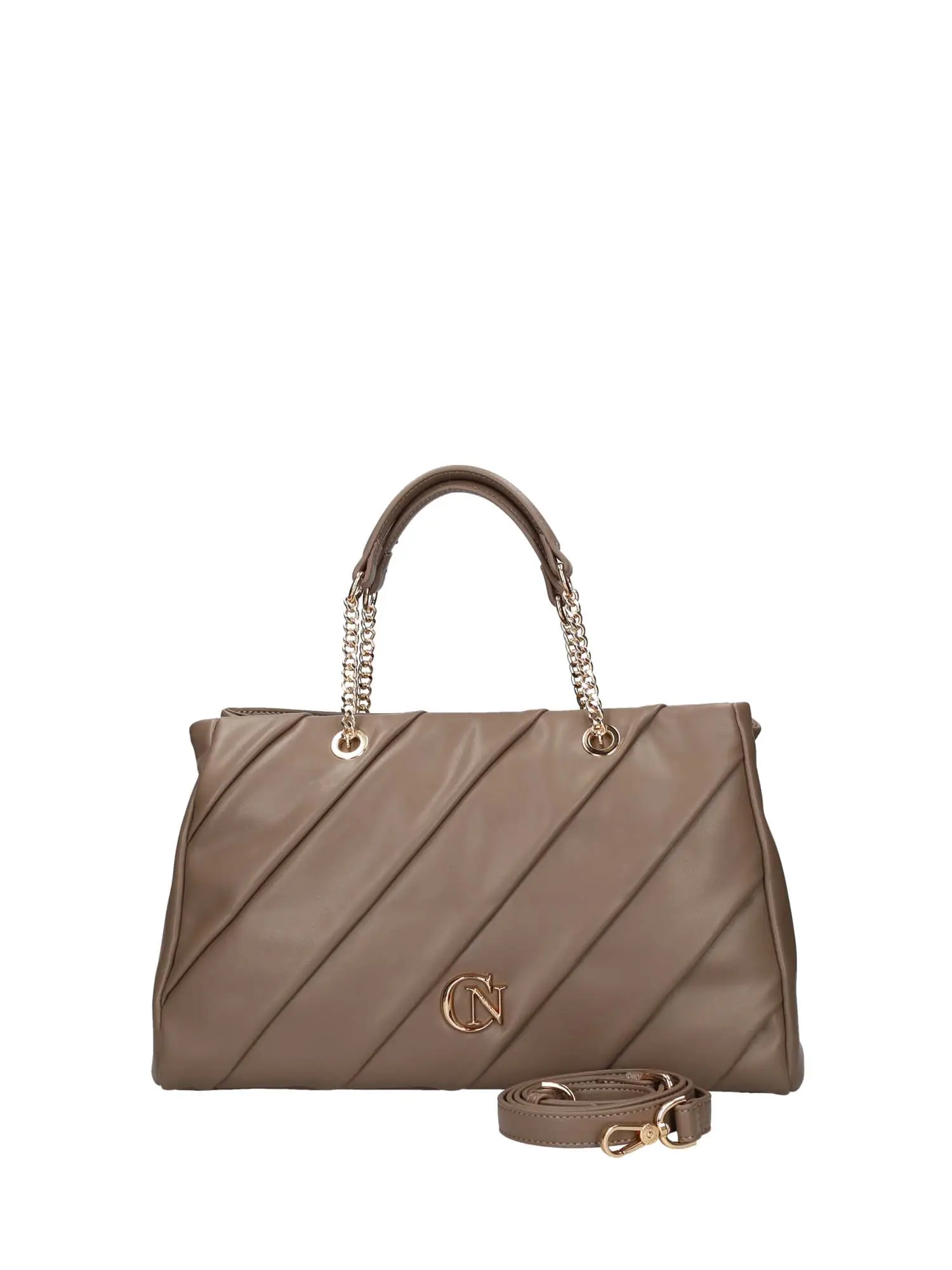 BORSA A SPALLA DONNA - CAFE NOIR - C3WD0908 - FANGO, UNICA