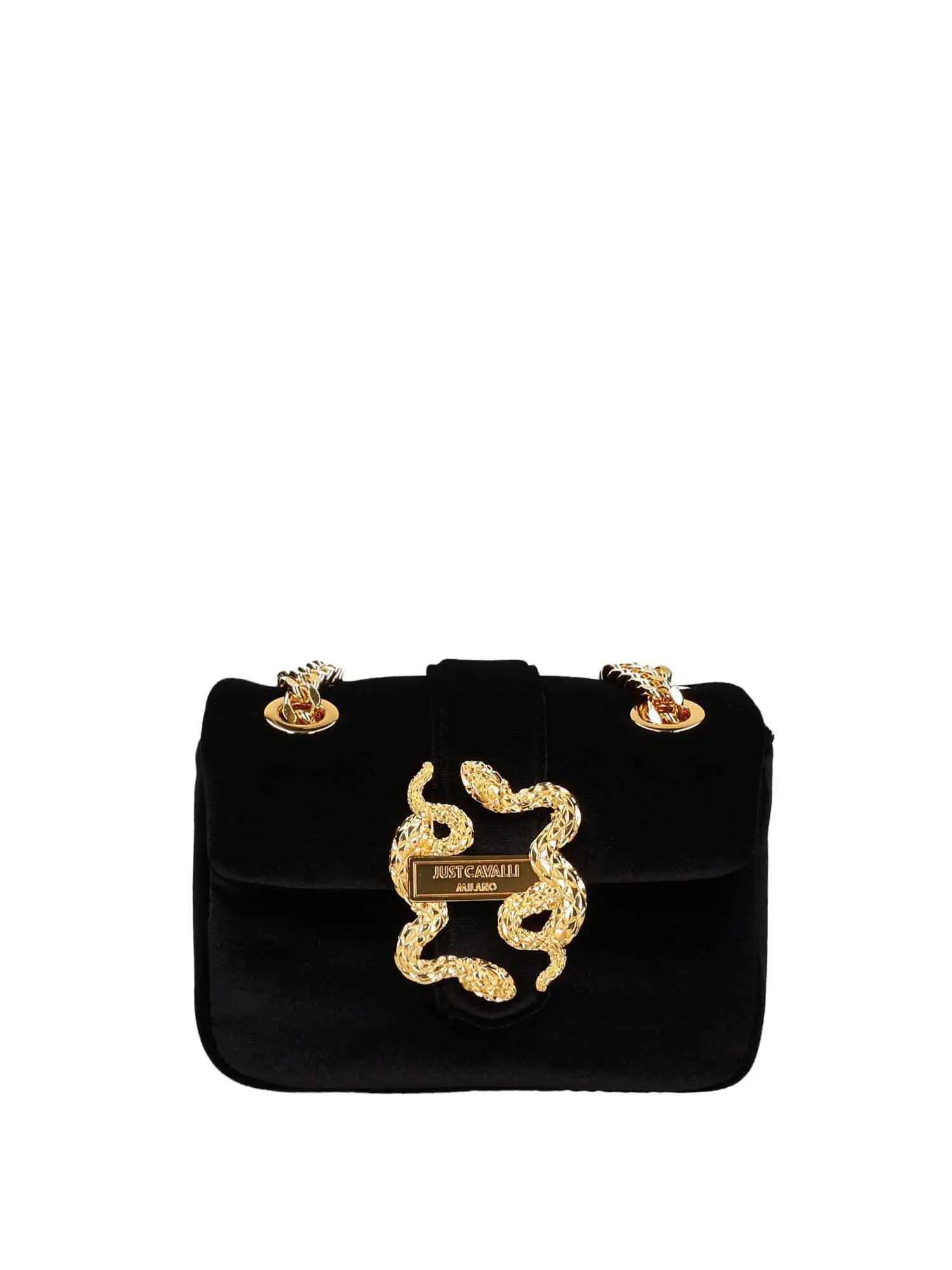 BORSA A SPALLA DONNA - JUST CAVALLI - 79RA4BC4 - NERO, UNICA
