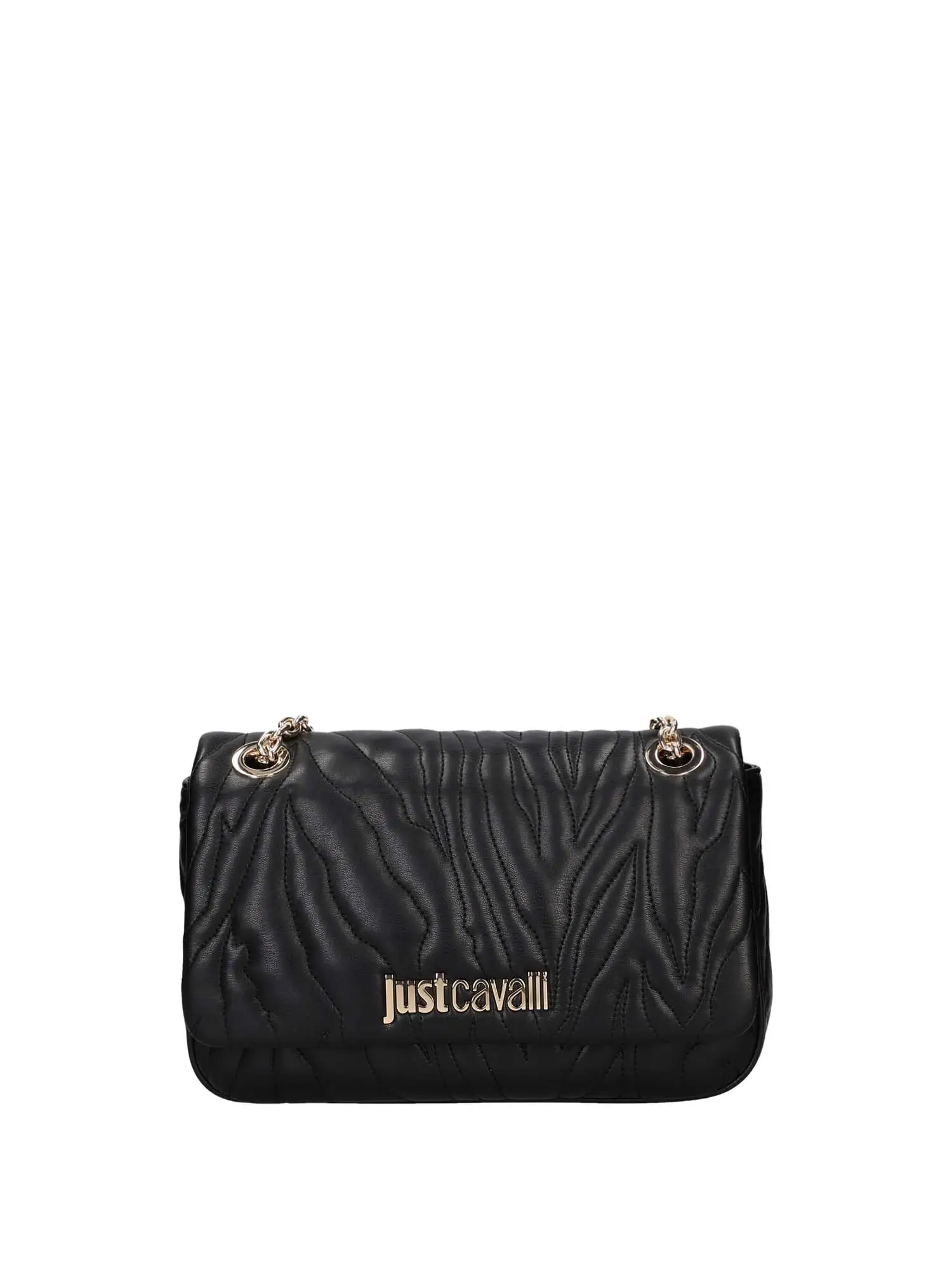BORSA A SPALLA DONNA - JUST CAVALLI - 79RA4BE3 - NERO, UNICA