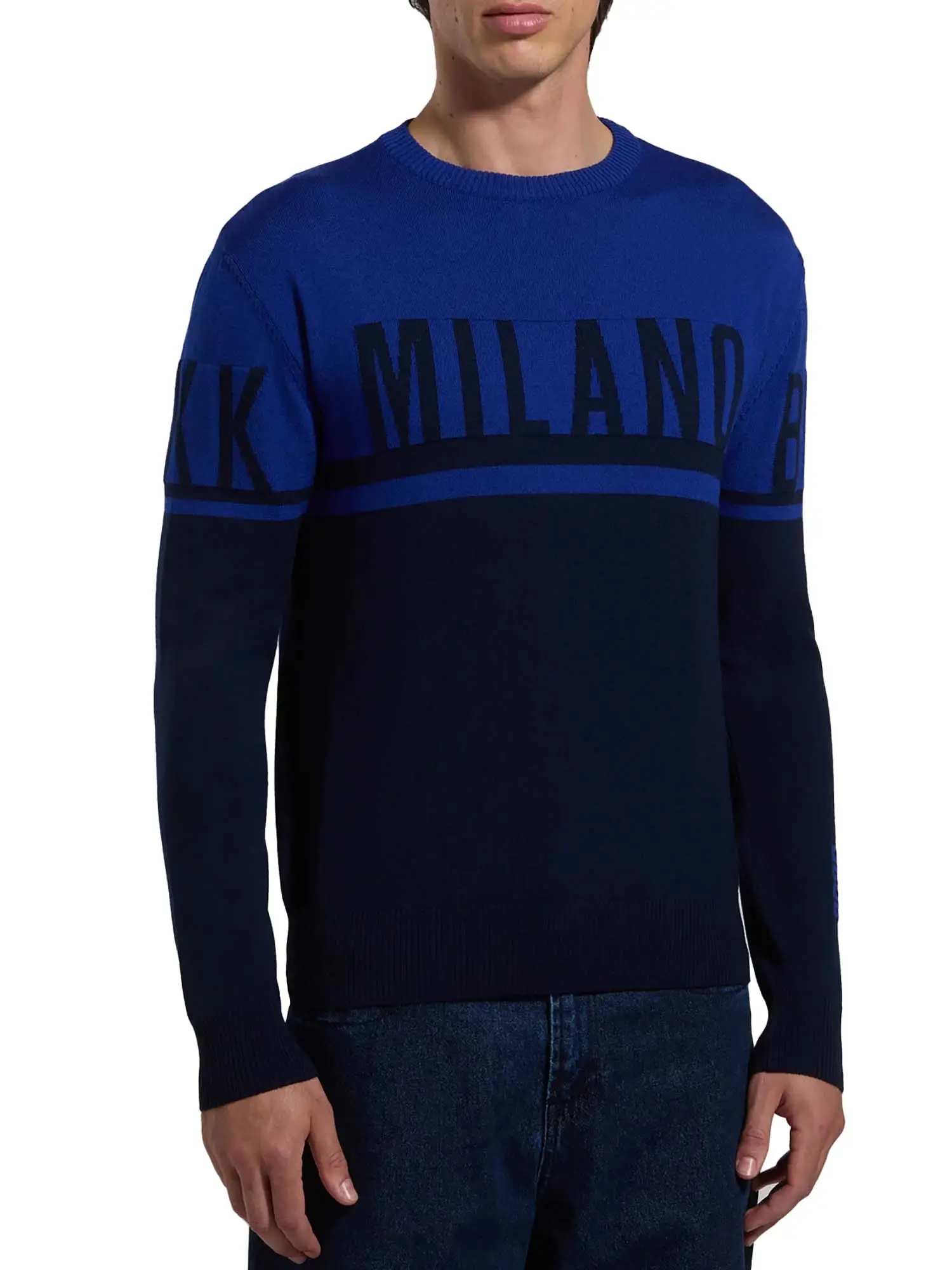 FELPA UOMO - BIKKEMBERGS - BMM1372 - NAVY, XL
