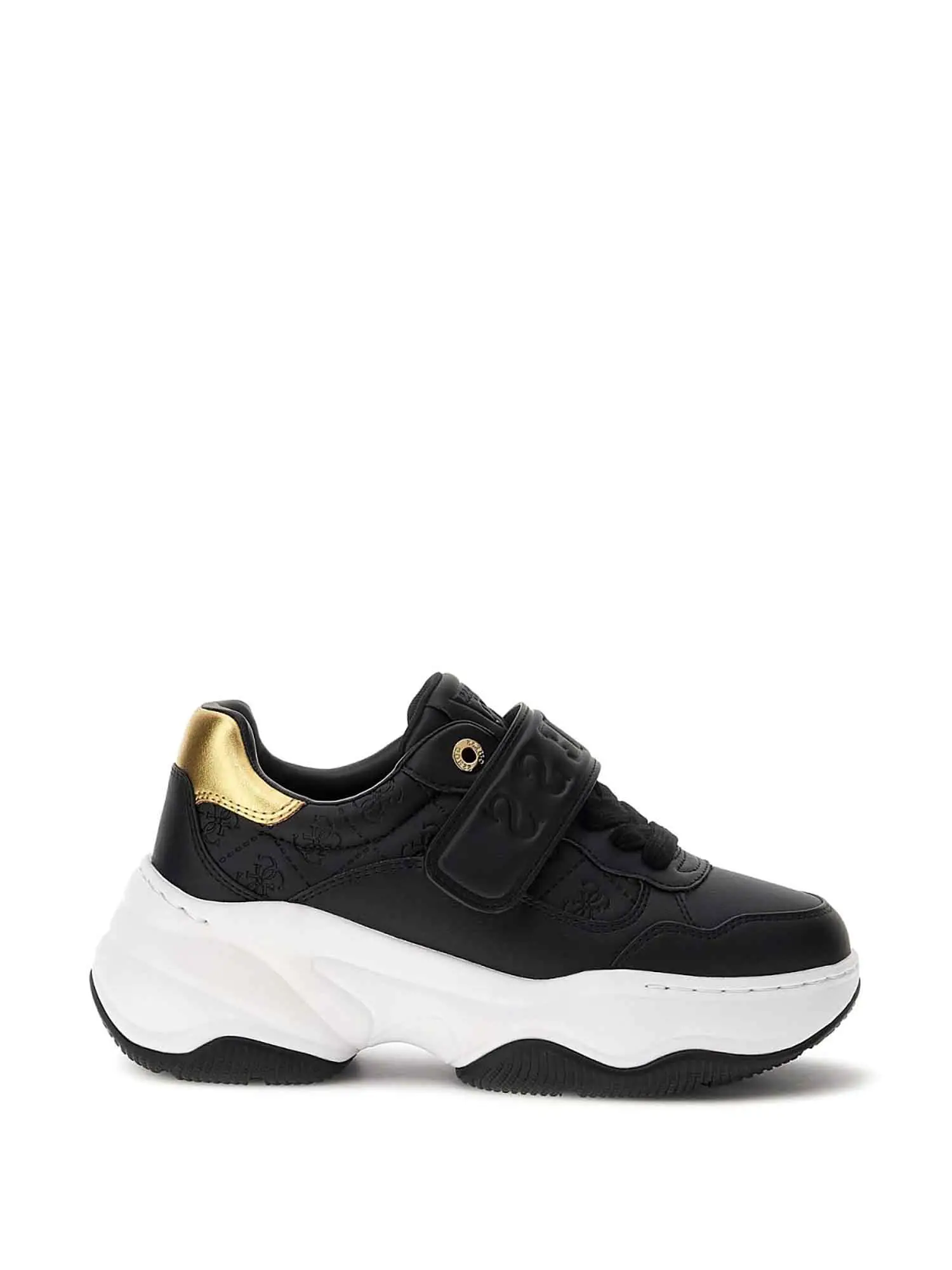 SNEAKERS DONNA - GUESS - FLFHNN ELE12 - NERO/ORO, 36