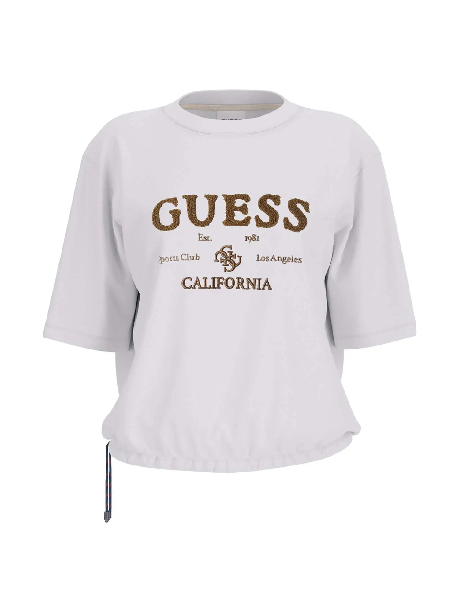 T-SHIRT DONNA - GUESS ATHLEISURE - V5BI02 KCBF1 - BIANCO, L