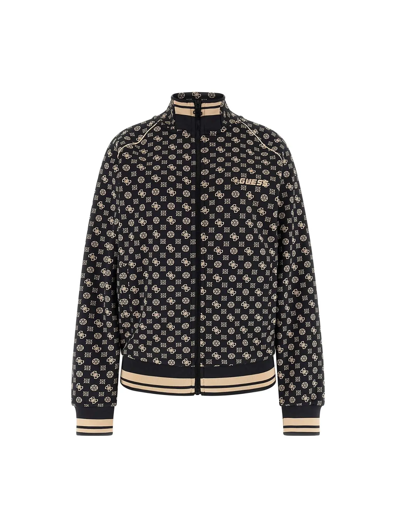 FELPA DONNA - GUESS ATHLEISURE - V5YQ03 KB212 - NERO, L