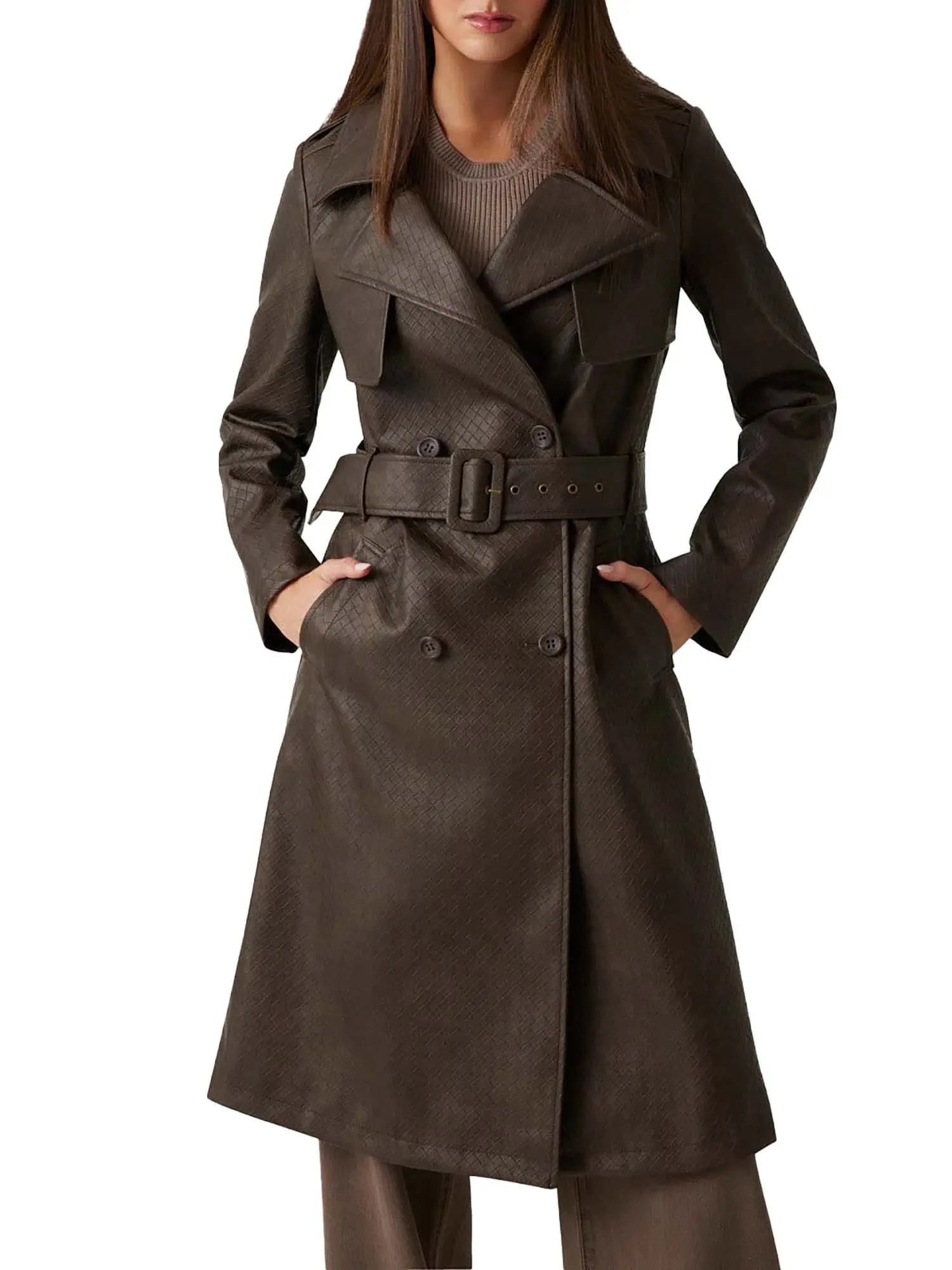 GIUBBOTTO DONNA - GUESS APPAREL - W5YL32 WHGT0 - MARRONE, XS