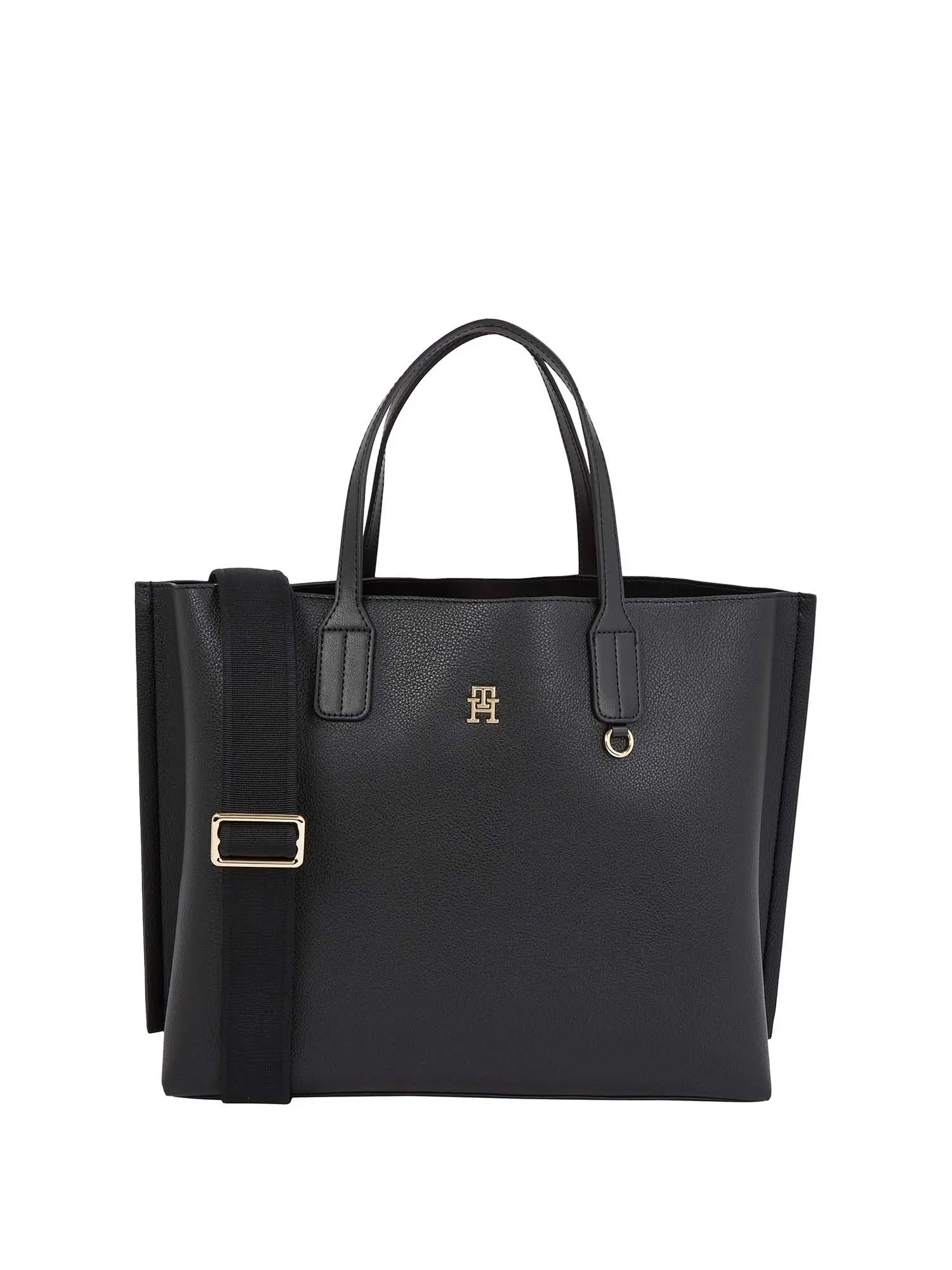 BORSA A SPALLA DONNA - TOMMY HILFIGER - AW0AW17463 - NERO, UNICA