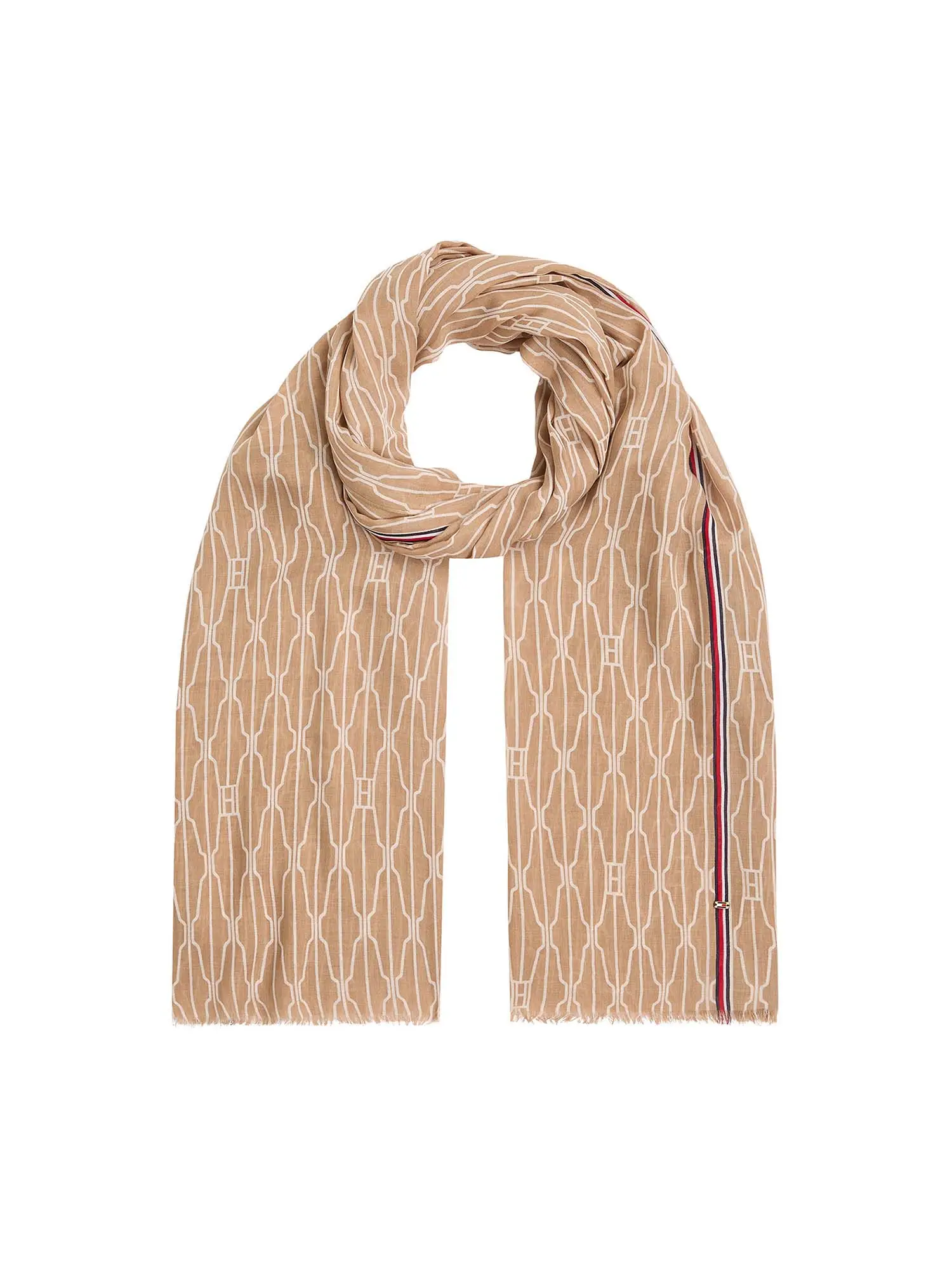 SCIARPA DONNA - TOMMY HILFIGER - AW0AW17490 - BEIGE, UNICA