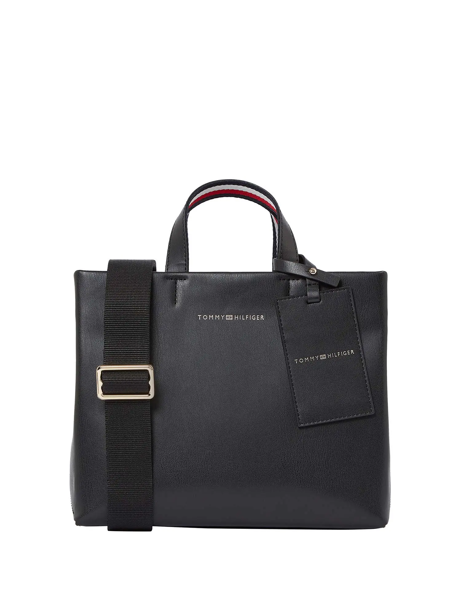 BORSA A SPALLA DONNA - TOMMY HILFIGER - AW0AW17508 - NERO, UNICA