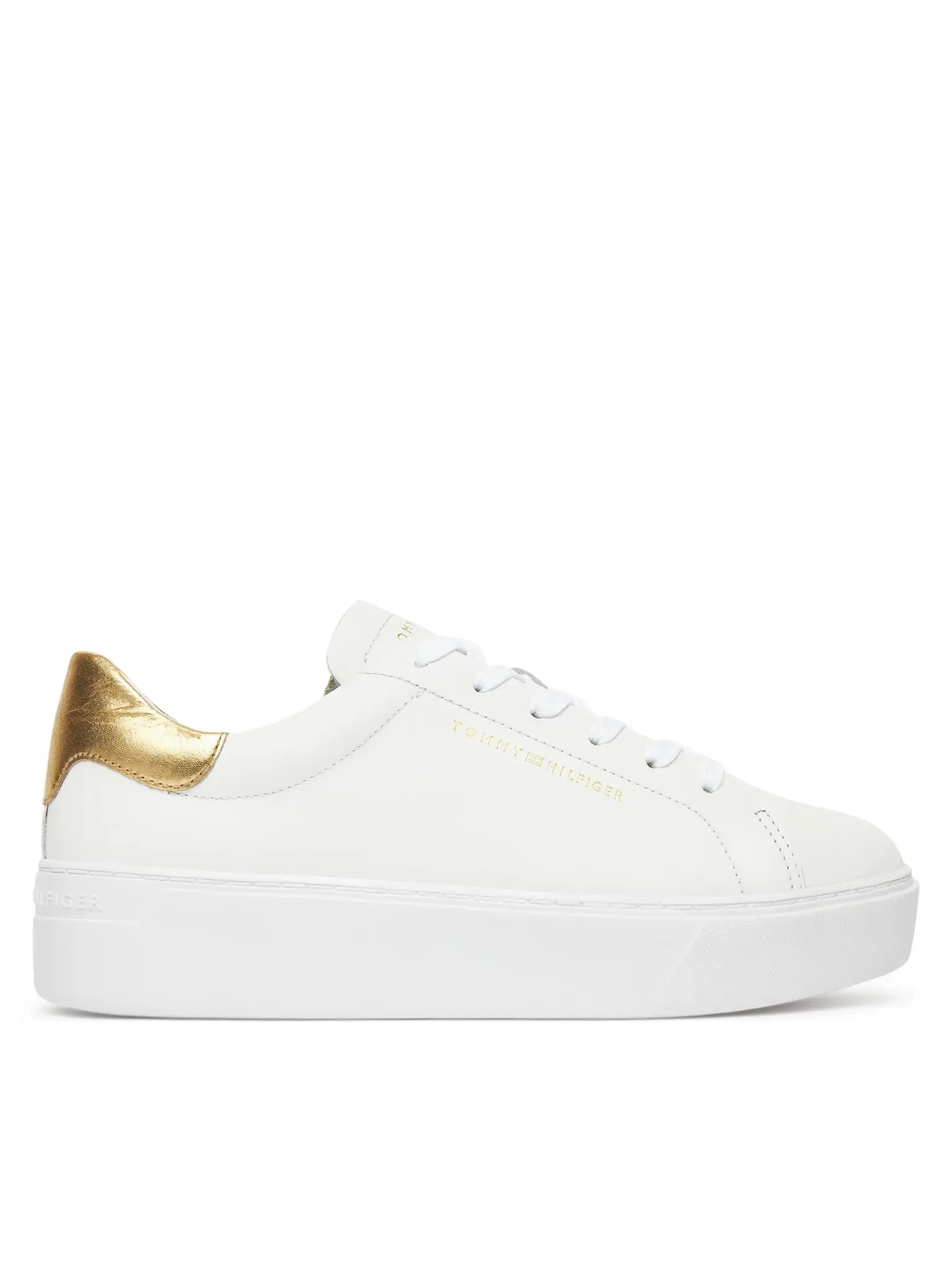 SNEAKERS DONNA - TOMMY HILFIGER - FW0FW08756 - BIANCO/ORO, 41